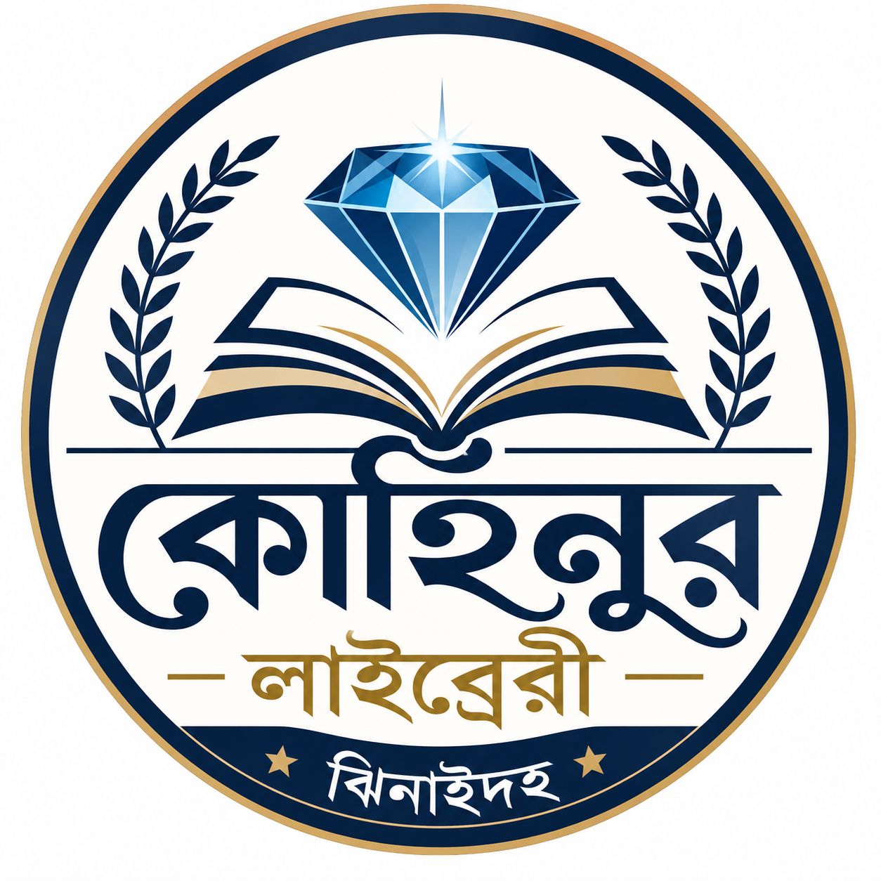 Kohinur Library, Jhenaidah logo