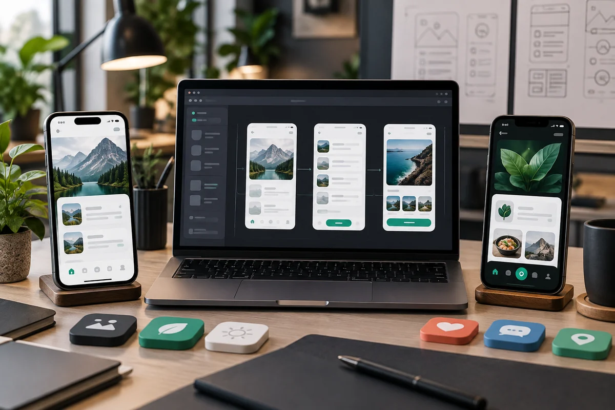 Illustration of Mobile App Development