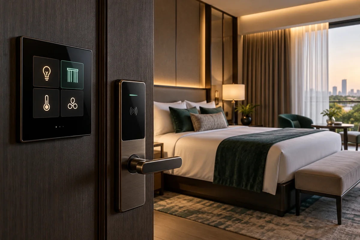 Illustration of Smart Hotel Solutions