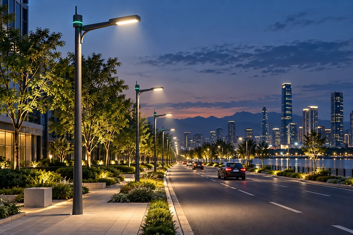 Illustration of Smart Street Lighting